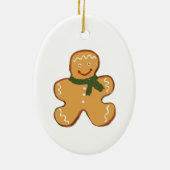 Gingerbrood Man Schilderen Keramisch Ornament (Achterkant)