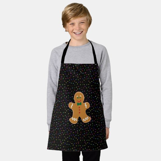 Gingerbrood Man Schort (Gedragen)