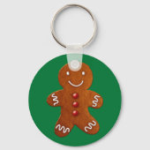 Gingerbrood Man Sleutelhanger (Voorkant)