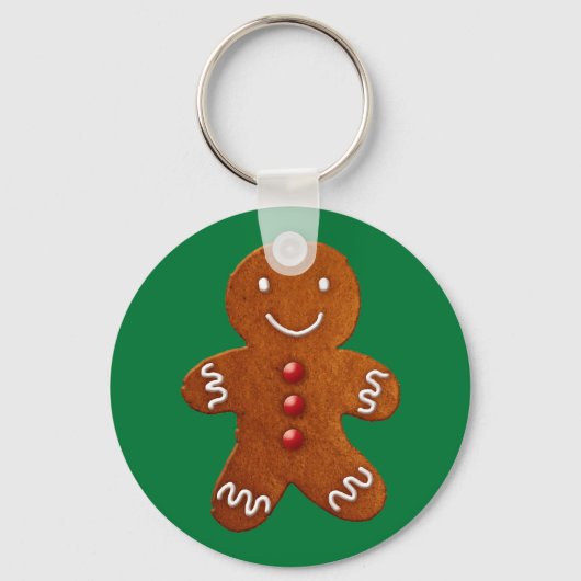 Gingerbrood Man Sleutelhanger (Voorkant)