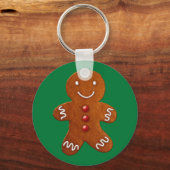 Gingerbrood Man Sleutelhanger (Voorkant)