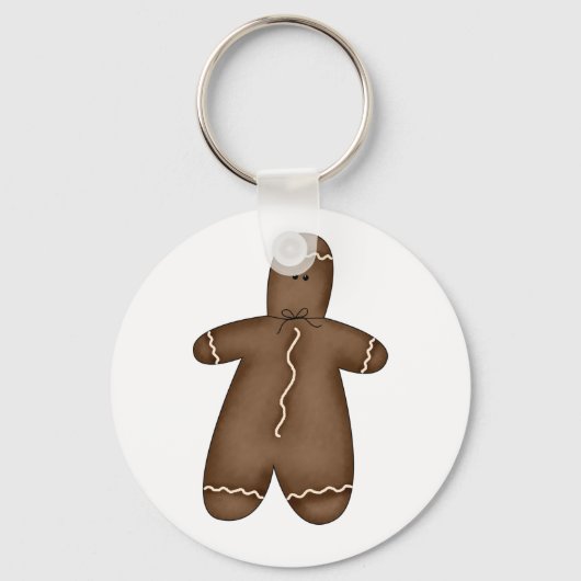 Gingerbrood Man Sleutelhanger (Voorkant)