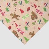 Gingerbrood Man, Snoep en santa hat Tissuepapier (Detail)