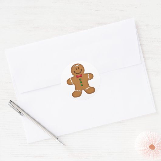 Gingerbrood Man Sticker (Envelop)
