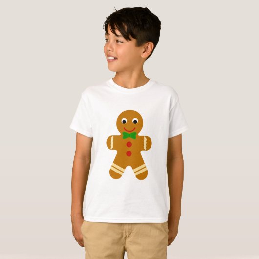 Gingerbrood Man T-shirt (Voorkant volledig)