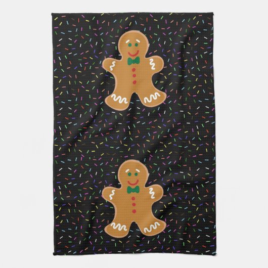 Gingerbrood Man  Theedoek (Verticaal)