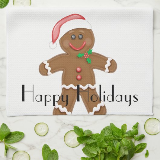 Gingerbrood Man Theedoek (Gevouwen)