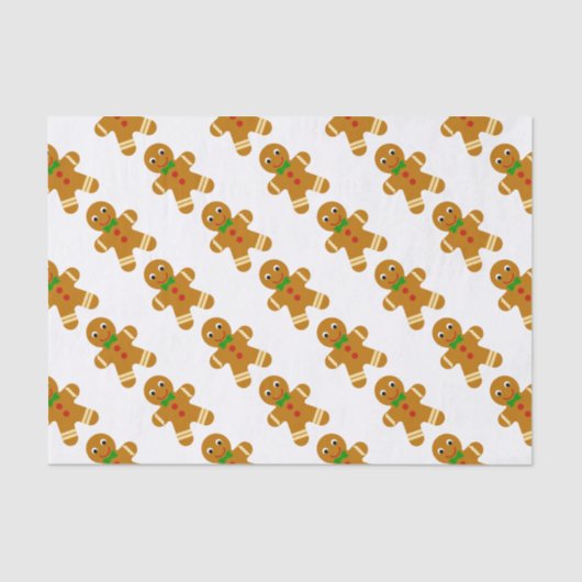 Gingerbrood Man Tissuepapier (Voorkant)