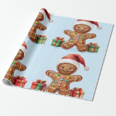 Gingerbrood Man — Verpakkingspapier Cadeaupapier (Uitgerold)