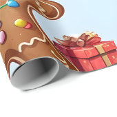 Gingerbrood Man — Verpakkingspapier Cadeaupapier (Rol Hoek)