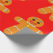 Gingerbrood Man — Verpakkingspapier Cadeaupapier (Hoek)