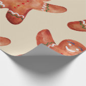 Gingerbrood Man — Verpakkingspapier Cadeaupapier (Hoek)