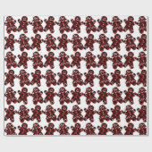 Gingerbrood Man & Vrouw Cadeaupapier (Vlak)