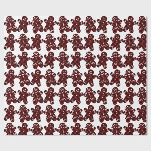 Gingerbrood Man & Vrouw Cadeaupapier (Vlak)
