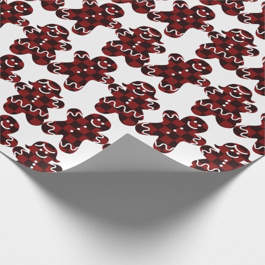 Gingerbrood Man & Vrouw Cadeaupapier (Hoek)