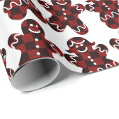 Gingerbrood Man & Vrouw Cadeaupapier (Rol Hoek)