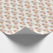 Gingerbrood, man, vrouw en kerstboom cadeaupapier (Hoek)