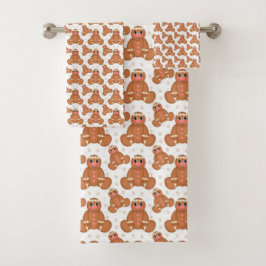 Gingerbrood Mannen Bad Handdoek