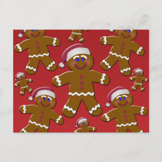 Gingerbrood Mannen Briefkaart
