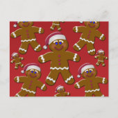 Gingerbrood Mannen Briefkaart (Voorkant)