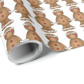 Gingerbrood Mannen Cadeaupapier (Rol Hoek)
