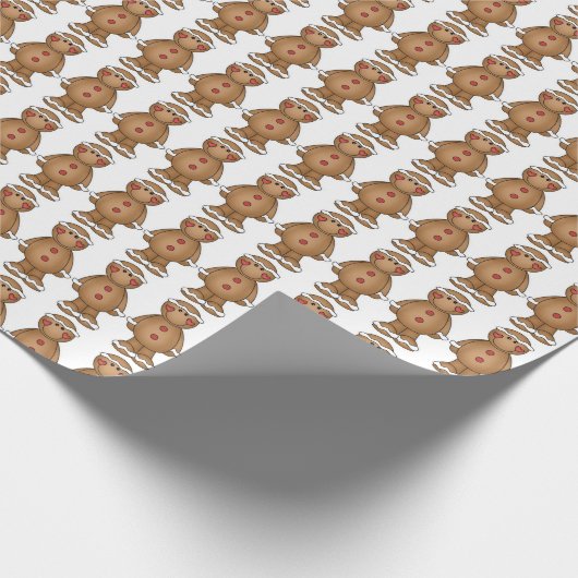 Gingerbrood Mannen Cadeaupapier (Hoek)