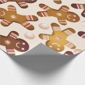 Gingerbrood mannen cadeaupapier (Hoek)