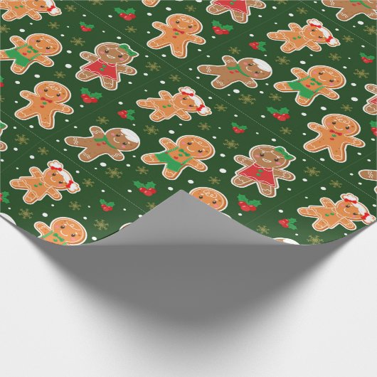 Gingerbrood Mannen Cadeaupapier (Hoek)