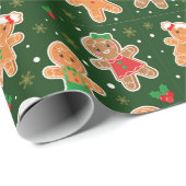 Gingerbrood Mannen Cadeaupapier (Rol Hoek)