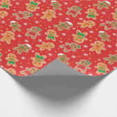 Gingerbrood Mannen Cadeaupapier (Hoek)