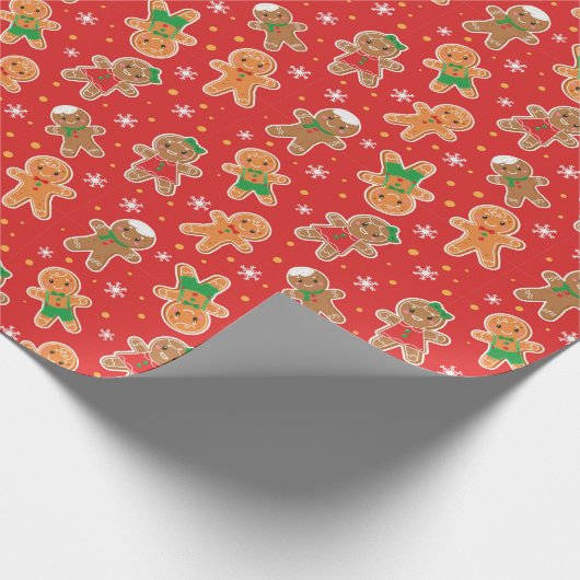 Gingerbrood Mannen Cadeaupapier (Hoek)