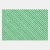 Gingerbrood Mannen en Groene en Rode Kerstmis Inpakpapier Vel (Voorkant 3)