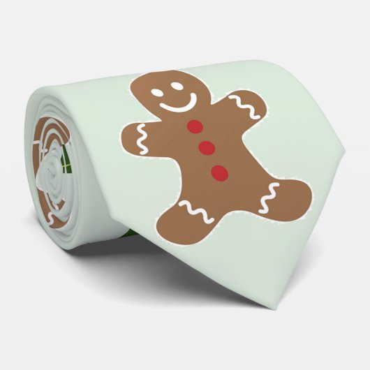 Gingerbrood Mannen en Holly Stropdas (Opgerold)