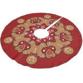 Gingerbrood mannen en Snowflake Mandala Kerstboom Rok (Gekanteld)