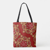 Gingerbrood mannen en Snowflake Mandala Tote Bag (Achterkant)