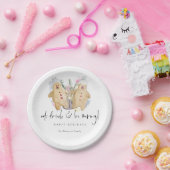 Gingerbrood Mannen eten Drink zijn Vakkernaam Vaka Papieren Bordje (Feest)