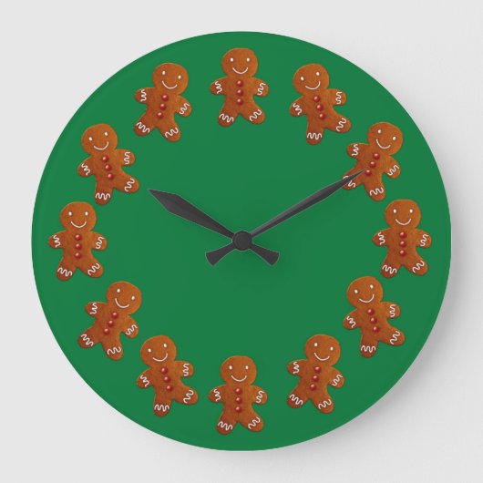 Gingerbrood Mannen Grote Klok (Voorkant)
