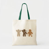 Gingerbrood Mannen Holiday Canvas tas (Voorkant)