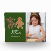 Gingerbrood Mannen Holiday Fotoblok (Voorkant)