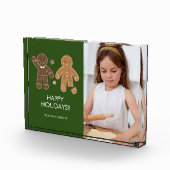 Gingerbrood Mannen Holiday Fotoblok (Rechts)