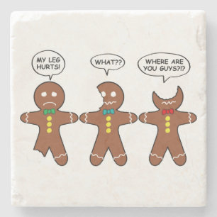 Gingerbrood Mannen Holiday Stenen Onderzetter