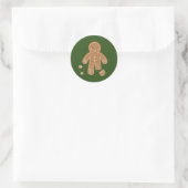 Gingerbrood Mannen Holiday Sticker (Tas)