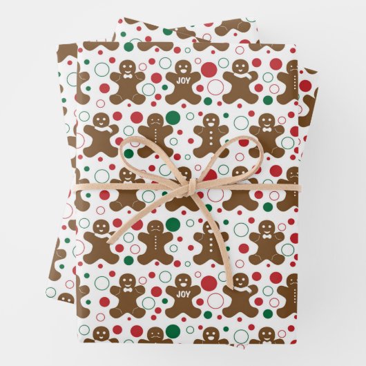 Gingerbrood Mannen - Inpakpapier Vel (In situ)