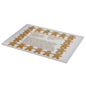 Gingerbrood Mannen Koekjes Ontvanger glazen snijra Snijplank (Hoek)