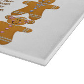 Gingerbrood Mannen Koekjes Ontvanger glazen snijra Snijplank (Hoek)