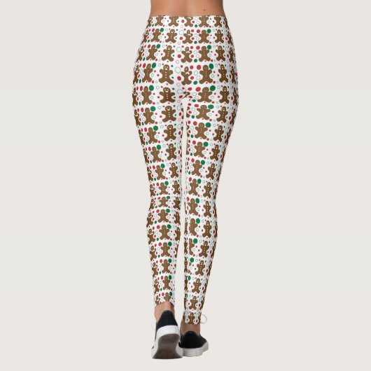 Gingerbrood Mannen Leggings (Achterkant)