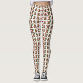 Gingerbrood Mannen Leggings (Voorkant)