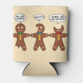 Gingerbrood Mannen Mijn Beenhoest Holiday Blikjeskoeler (Voorkant)