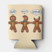 Gingerbrood Mannen Mijn Beenhoest Holiday Blikjeskoeler (Achterkant)
