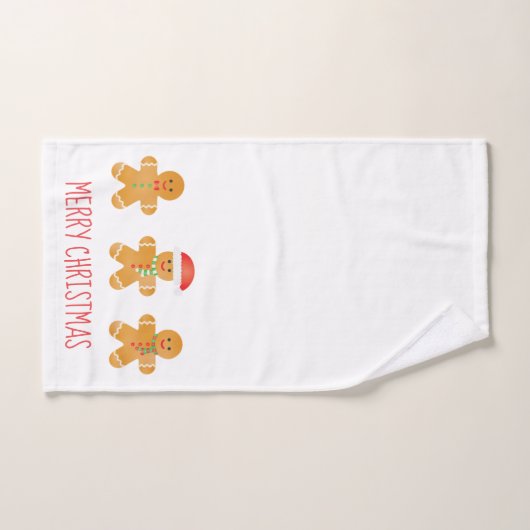 Gingerbrood Mannen Patroon Bad Handdoek (Handdoek)